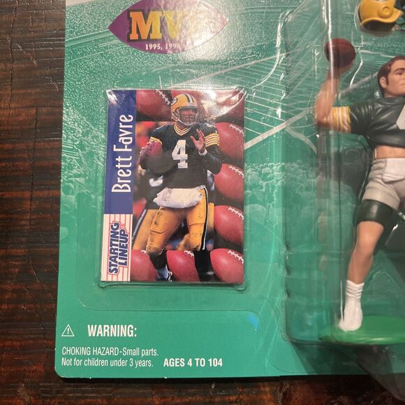 1997 NFL Starting Lineup Brett Favre Green Bay Packers Action Figure NEW Kenner - Picture 6 of 6